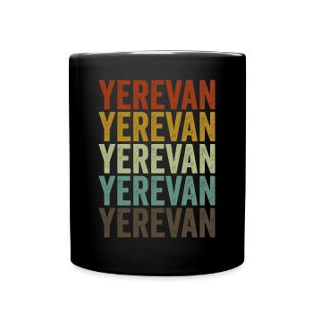 Erevan Arménie Rétro Vintage - Mug uni - noir - Devant