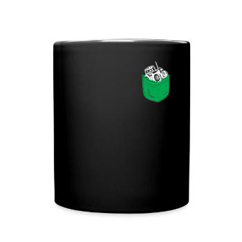 Tracteur de poche agricole agricole - Mug uni - noir - Devant