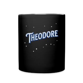 Theodore name personalized - Full Colour Mug - black - Front