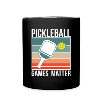 Pickleball Games Matter Shirt Cadeau - Mug uni - noir - Devant