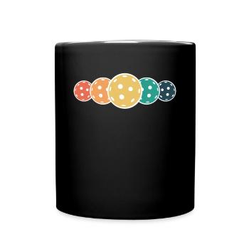 Vintage Retro Pickleball Shirt Cadeau - Mug uni - noir - Devant