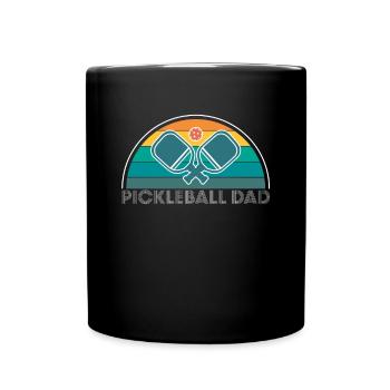 Pickleball Dad Vater Papa Vatertag Shirt Geschenk - Tasse einfarbig - Schwarz - Vorne
