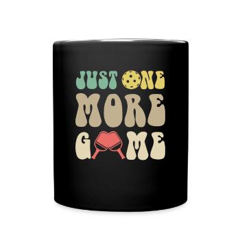 Just One More Game Pickleball Shirt - Full Colour Mug - black - Front
