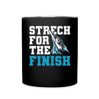 Étirable pour le flotteur fini - Mug uni - noir - Devant