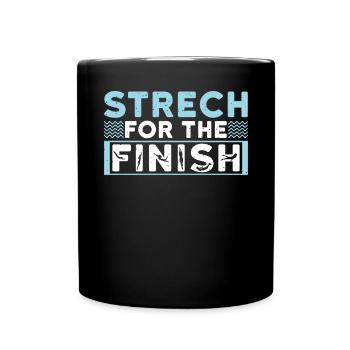 Étirable pour le flotteur fini - Mug uni - noir - Devant