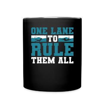 Eine Bahn, Um Sie Alle Zu Beherrschen - Tasse einfarbig - Schwarz - Vorne