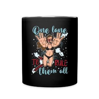 Eine Bahn, Um Sie Alle Zu Beherrschen - Tasse einfarbig - Schwarz - Vorne