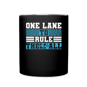 Eine Bahn, Um Sie Alle Zu Beherrschen - Tasse einfarbig - Schwarz - Vorne