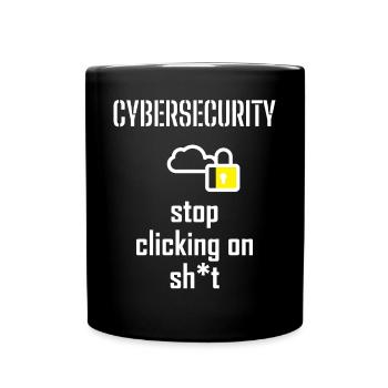 Cybersecurity - IT Security Computer Scientists - Full Colour Mug - black - Front