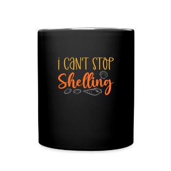 Je ne peux pas arrêter de ramasser des coquillages. - Mug uni - noir - Devant