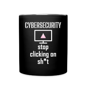 Cybersecurity - IT Security Computer Scientists - Full Colour Mug - black - Front