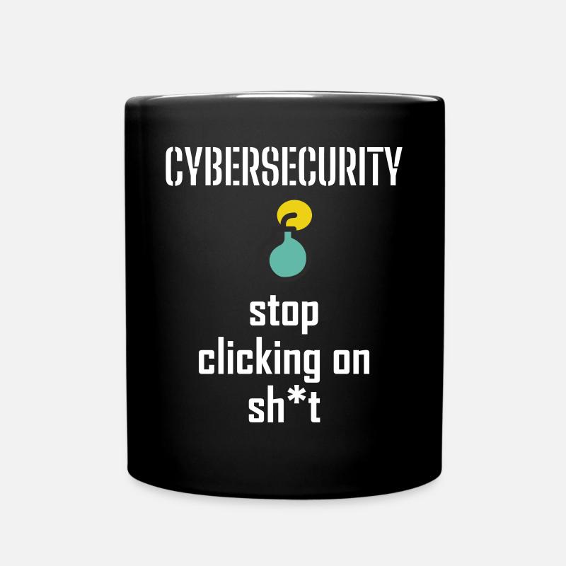 Cybersecurity - IT Security Computer Scientists - Full Colour Mug - black