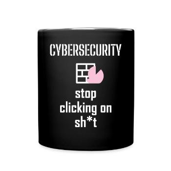 Cybersecurity - IT Security Computer Scientists - Full Colour Mug - black - Front