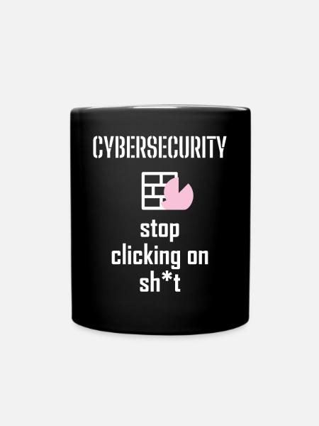Cybersecurity - IT-Sicherheit Informatiker - Tasse einfarbig - Schwarz