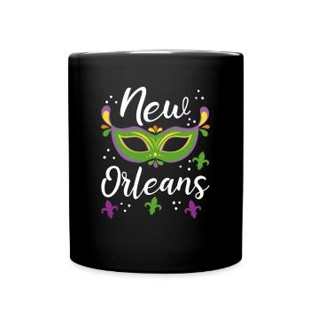 Carnival New Orleans - Full Colour Mug - black - Front