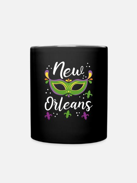 Carnival New Orleans - Full Colour Mug - black