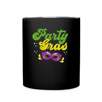 Fête carnaval - Mug uni - noir - Devant
