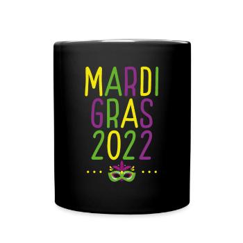 Karneval 2022 - Tasse einfarbig - Schwarz - Vorne