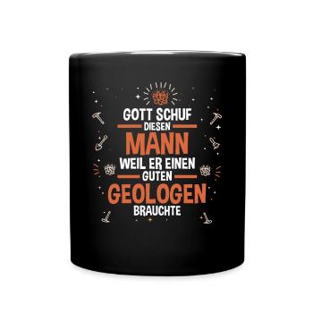 Geologie Fossiliensammler Fossilien Geologe - Tasse einfarbig - Schwarz - Vorne