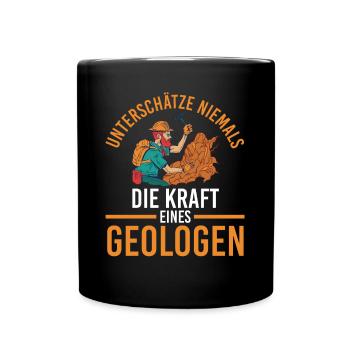 Geologie Fossiliensammler Fossilien Geologe - Tasse einfarbig - Schwarz - Vorne