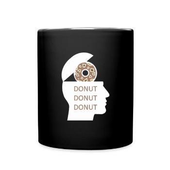 Donut Donut Donut Drôle De Design - Mug uni - noir - Devant
