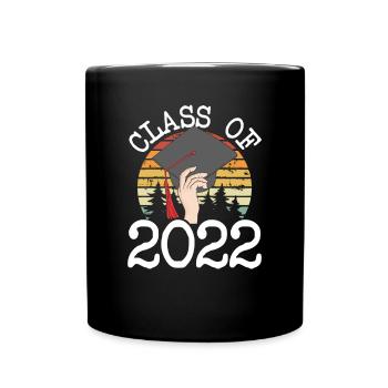 Class of the retro vintage 2022 - Full Colour Mug - black - Front