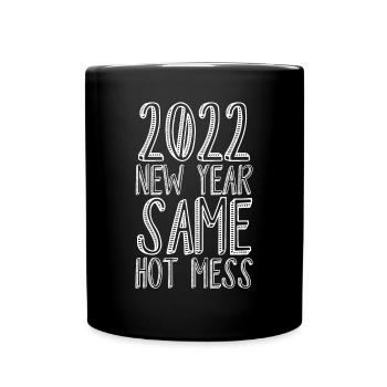 2022 Nouvel An Même Chaud - Mug uni - noir - Devant