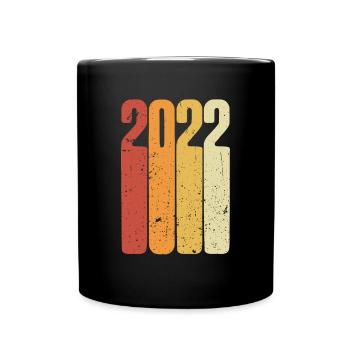 Year 2022 Retro Vintage - Full Colour Mug - black - Front