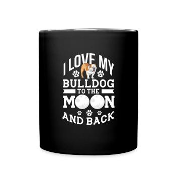 American Bulldog - Tasse einfarbig - Schwarz - Vorne