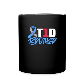 Big Brother Sibling Sister Gift - Full Colour Mug - black - Front