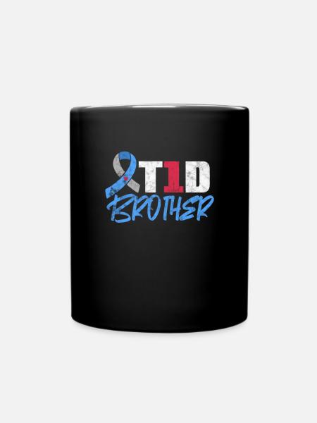 Bruder - Tasse einfarbig - Schwarz