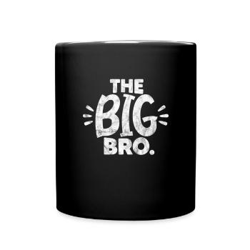 Grosser Bruder - Tasse einfarbig - Schwarz - Vorne
