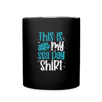Bateau de croisière Cadeau de bateau de vacances - Mug uni - noir - Devant