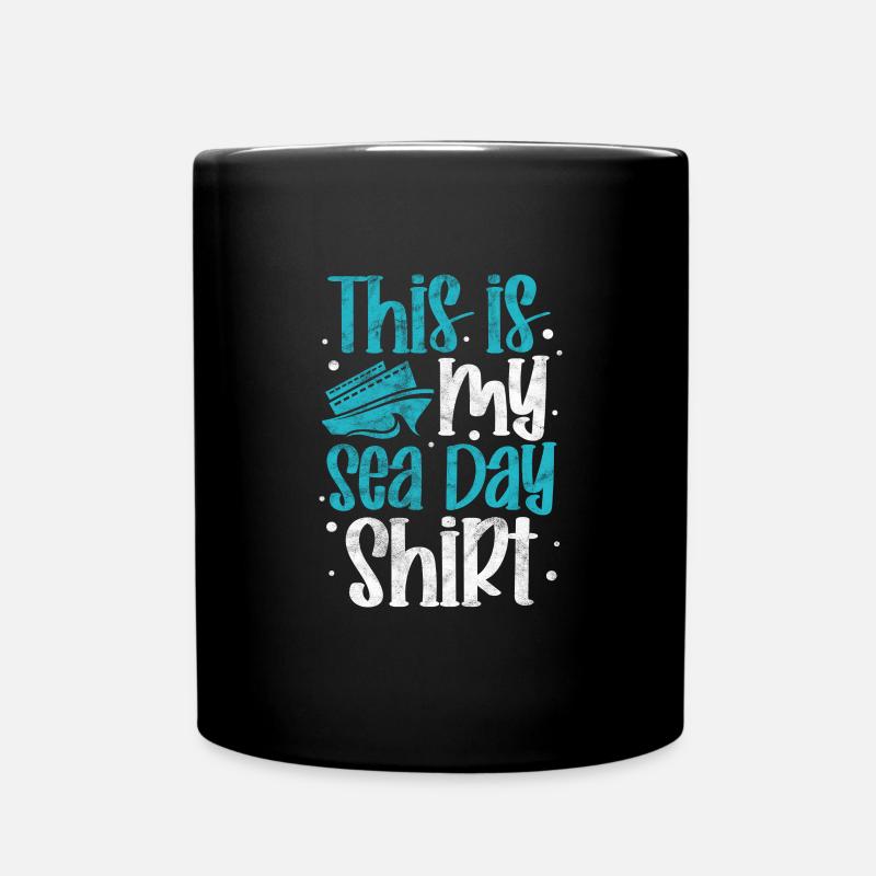 Kreuzfahrt Kreuzfahrtschiff Urlaub Schiff Geschenk - Tasse einfarbig - Schwarz