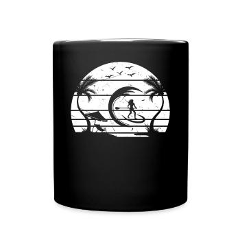 Surfer Girls Stand Up Paddle Board - Sports nautiques - Mug uni - noir - Devant