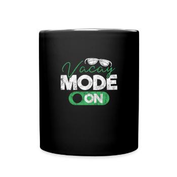 Bateau de croisière Cadeau de bateau de vacances - Mug uni - noir - Devant