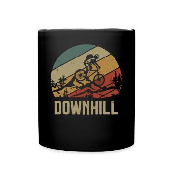 Enduro MTB Mountain Bike Riding - Full Colour Mug - black - Front
