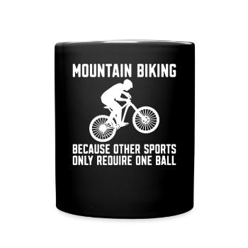 Enduro VTT VTT Équitation - Mug uni - noir - Devant