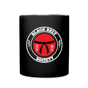 Karate Black Belt Gi Uniform Black - Tasse einfarbig - Schwarz - Vorne