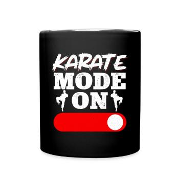 Karate Black Belt Gi Uniform - Tasse einfarbig - Schwarz - Vorne