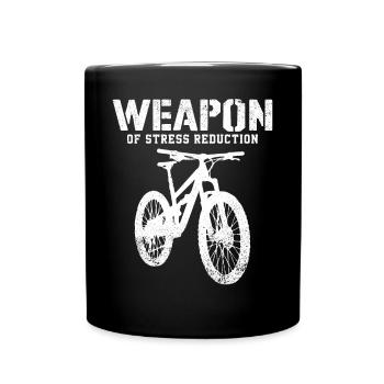 Enduro MTB Mountain Bike Riding - Full Colour Mug - black - Front