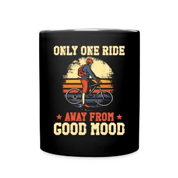 Enduro VTT VTT Équitation - Mug uni - noir - Devant