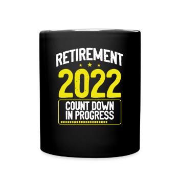 Retirement Class Of 2022 - Full Colour Mug - black - Front