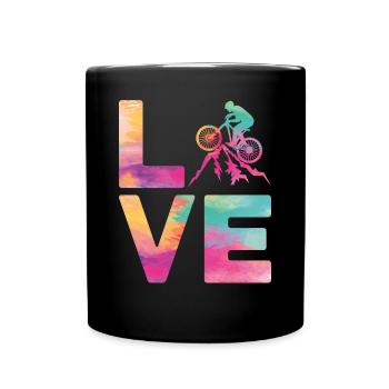 Enduro VTT VTT Équitation - Mug uni - noir - Devant