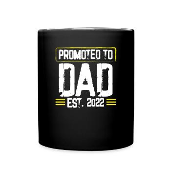 Promoted to Father 2022 - Full Colour Mug - black - Front