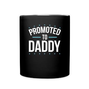 Promoted to dad - Full Colour Mug - black - Front
