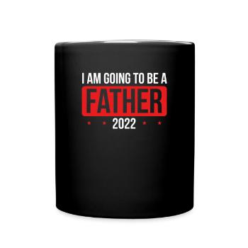Je serai père en 2022 - Mug uni - noir - Devant