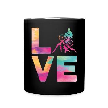 Drôle de vélo de route à vélo - Mug uni - noir - Devant