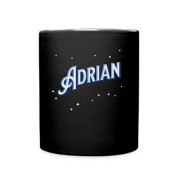 Adrian name personalized - Full Colour Mug - black - Front