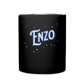 Noms Enzo personnalisés - Mug uni - noir - Devant